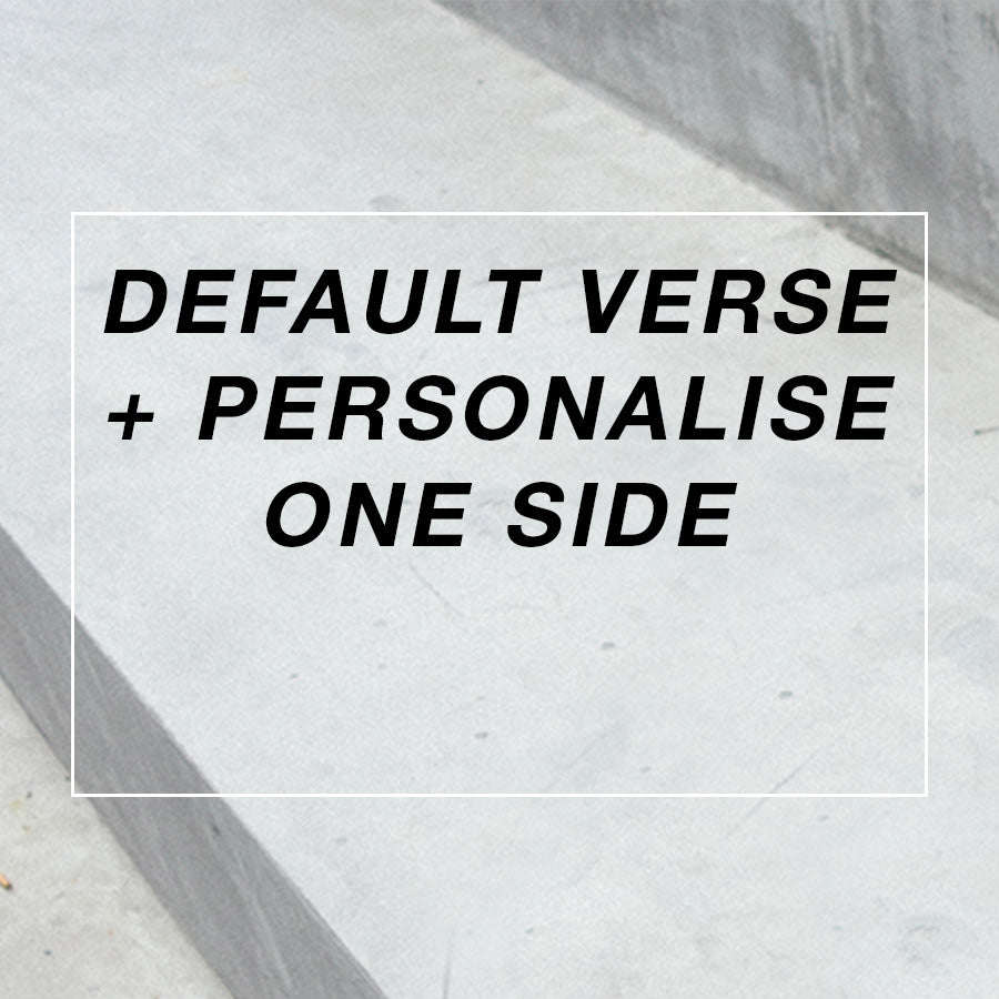 Default Verse + Personalise One Side - by The Commandment Co, The Commandment Co , Singapore Christian gifts shop