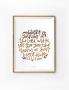 Delight Yourself {Poster} - Posters by Illustrateivy, The Commandment Co , Singapore Christian gifts shop