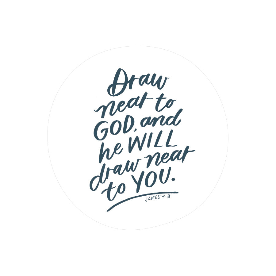 Draw Near To God And He Will Draw Near To You {Mirror Decal Stickers} - Decal by Love That Letters, The Commandment Co , Singapore Christian gifts shop