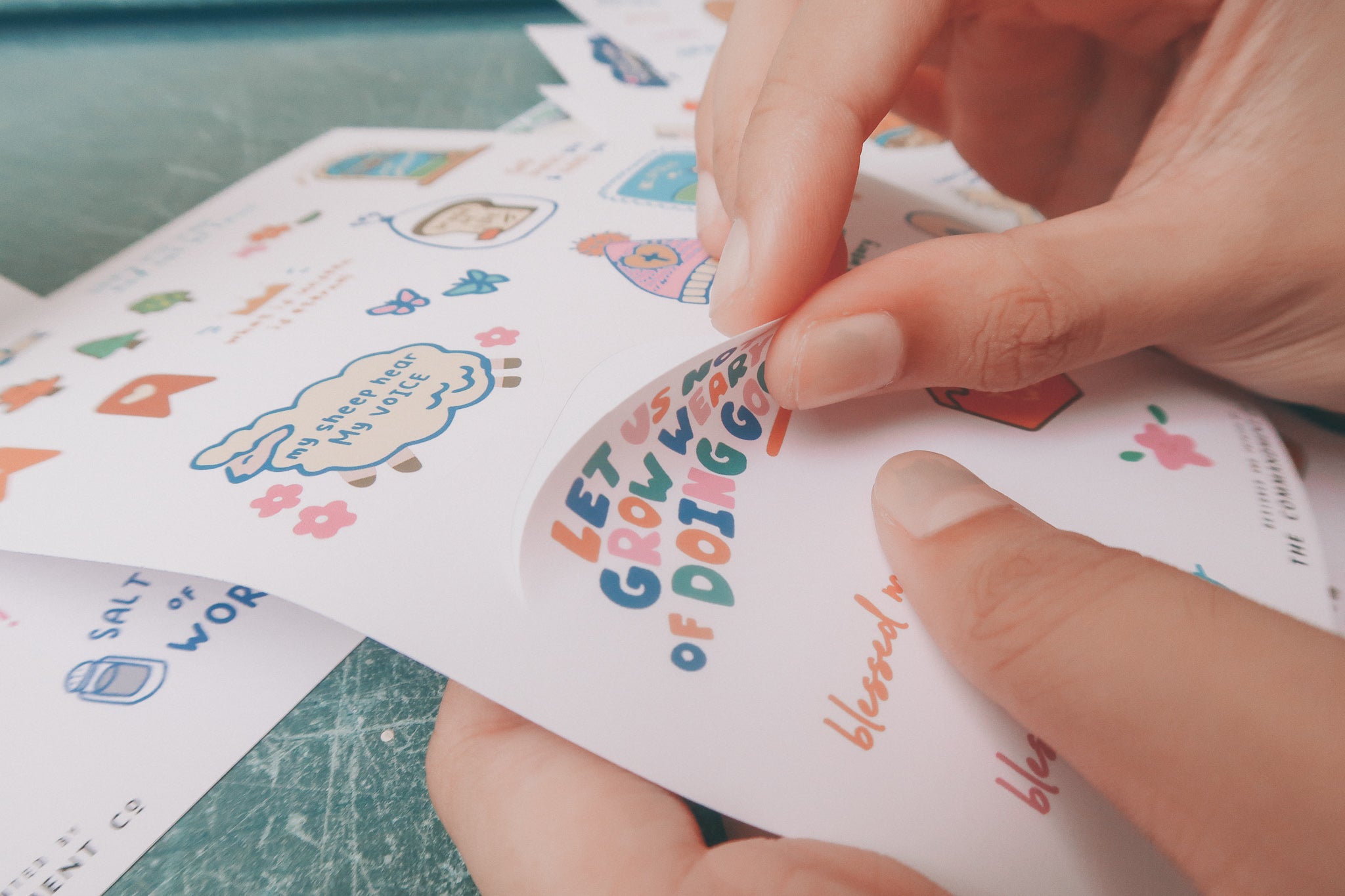 Blessed | Journaling Sticker Sheet - Stickers by The Commandment Co , The Commandment Co , Singapore Christian gifts shop