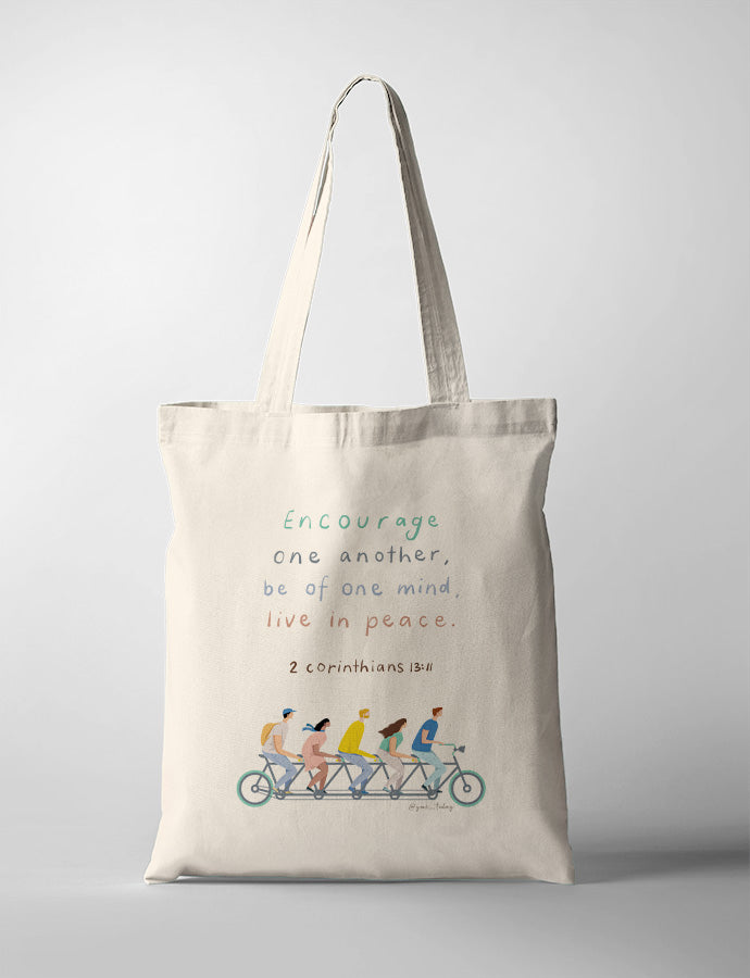 Encourage One Another {Tote Bag} - tote bag by YMI, The Commandment Co