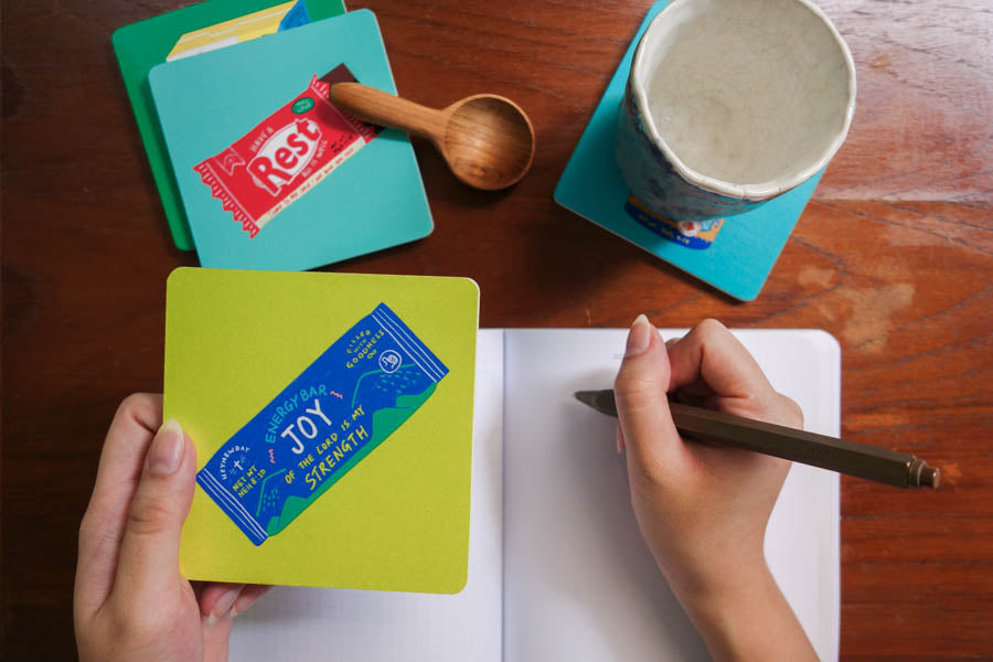 Grace Cereal | Coasters {LOVE SUPERMARKET} - coasters by The Commandment Co, The Commandment Co , Singapore Christian gifts shop