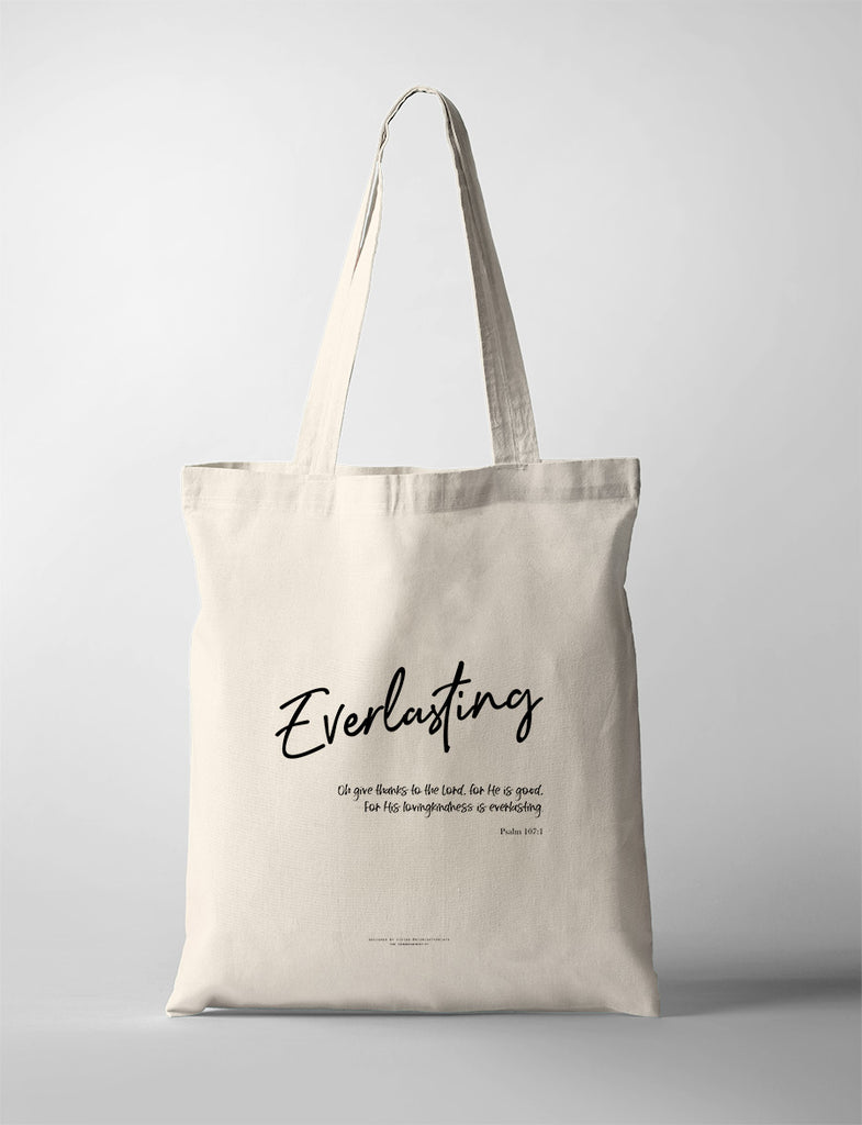 Everlasting {Tote Bag} - tote bag by His Mighty Prints, The Commandment Co , Singapore Christian gifts shop