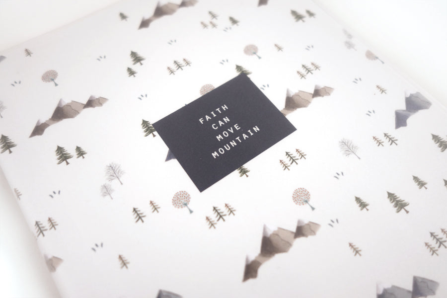 Faith Can Move Mountain {A5 Notebook} - Notebooks by The Commandment, The Commandment Co , Singapore Christian gifts shop
