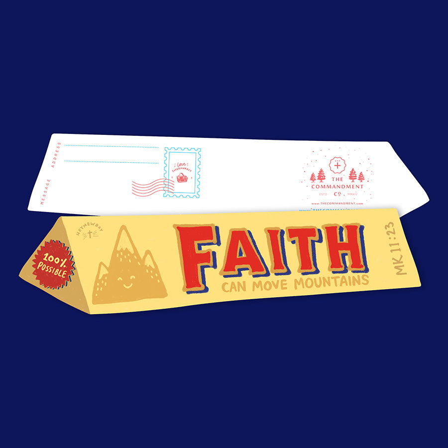 Faith Mountain Chocolate {LOVE SUPERMARKET Card} - Cards by The Commandment Co, The Commandment Co , Singapore Christian gifts shop