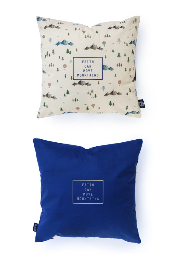 Faith Can Move Mountains {Cushion Cover} - Cushion Covers by The Commandment, The Commandment Co , Singapore Christian gifts shop