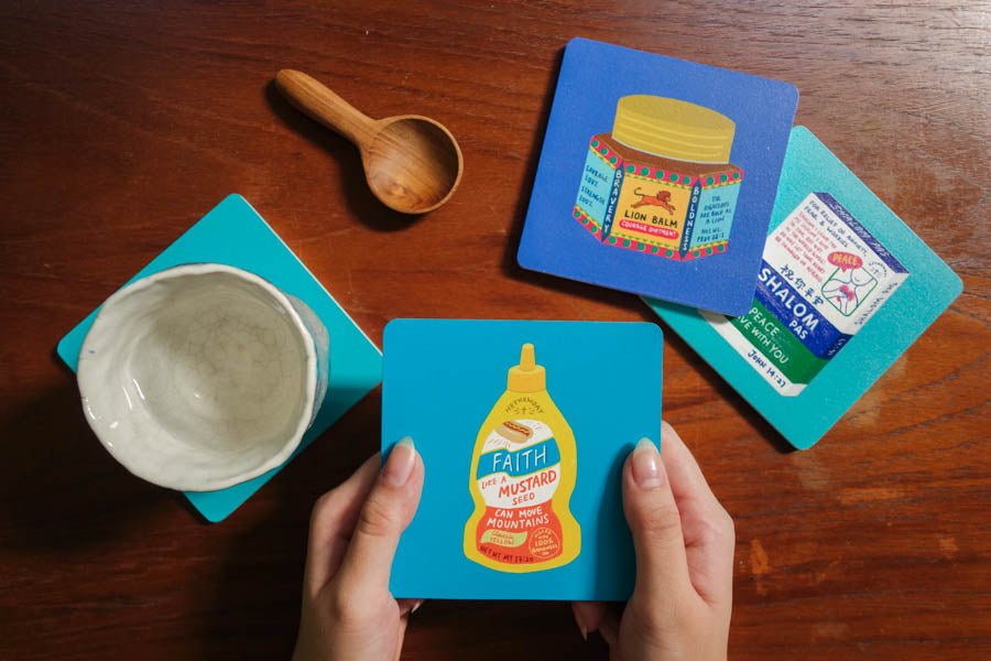 Lion Balm | Coasters {LOVE SUPERMARKET} - coasters by The Commandment Co, The Commandment Co , Singapore Christian gifts shop
