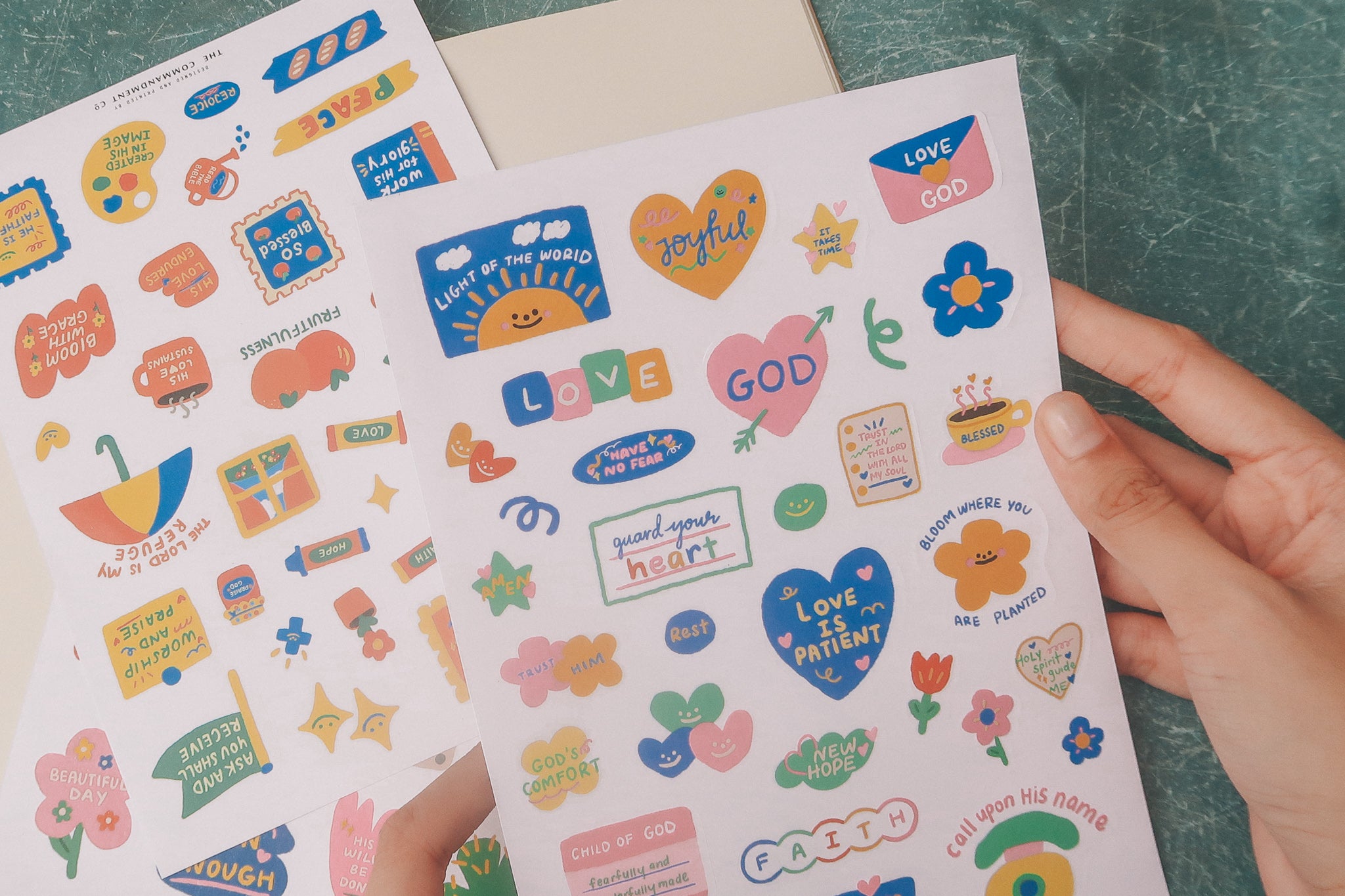 Faith | Journaling Sticker Sheet - Stickers by The Commandment Co , The Commandment Co , Singapore Christian gifts shop