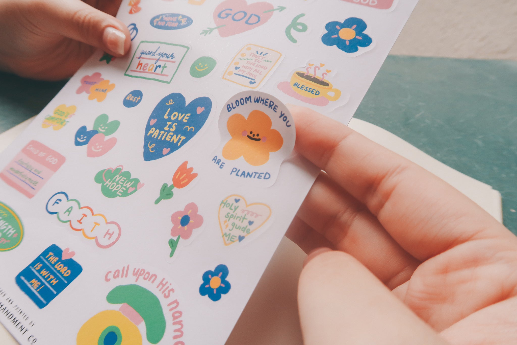 Faith | Journaling Sticker Sheet - Stickers by The Commandment Co , The Commandment Co , Singapore Christian gifts shop