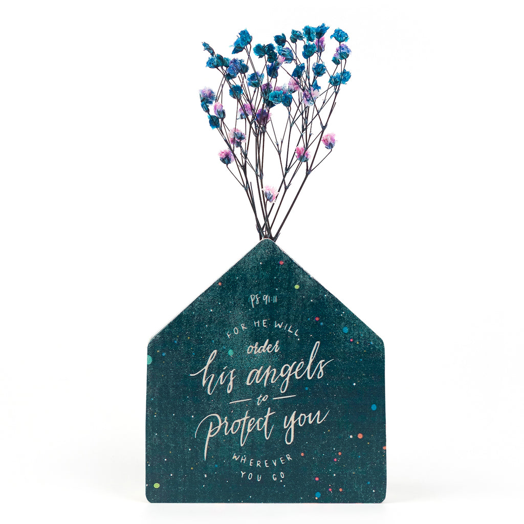 Angels Protect {Little House Vase} - by The Commandment Co, The Commandment Co , Singapore Christian gifts shop
