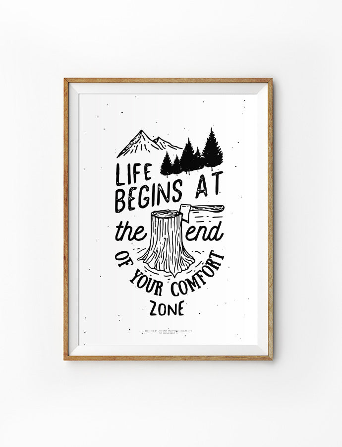 Comfort Zone {Poster} - Posters by Northern Edge Prints, The Commandment Co , Singapore Christian gifts shop