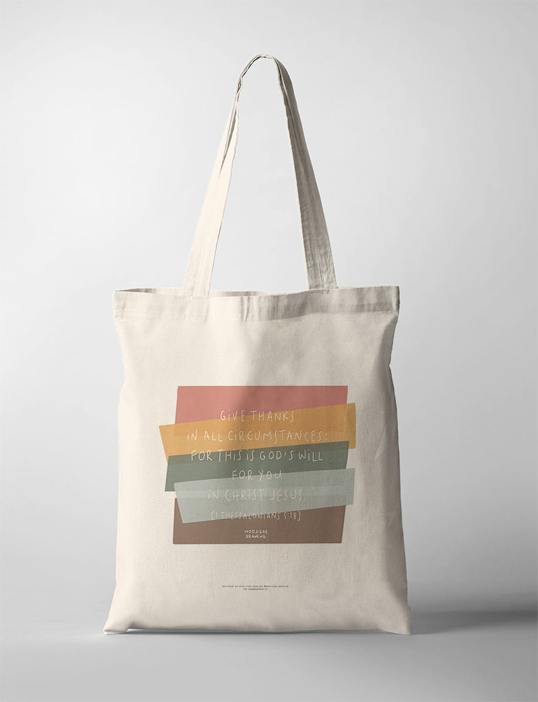 Give Thanks {Tote Bag} - tote bag by Moojigae Drawing, The Commandment Co , Singapore Christian gifts shop