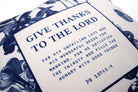 Give Thanks To The Lord {Cushion Cover} - Cushion Covers by The Commandment Co, The Commandment Co , Singapore Christian gifts shop