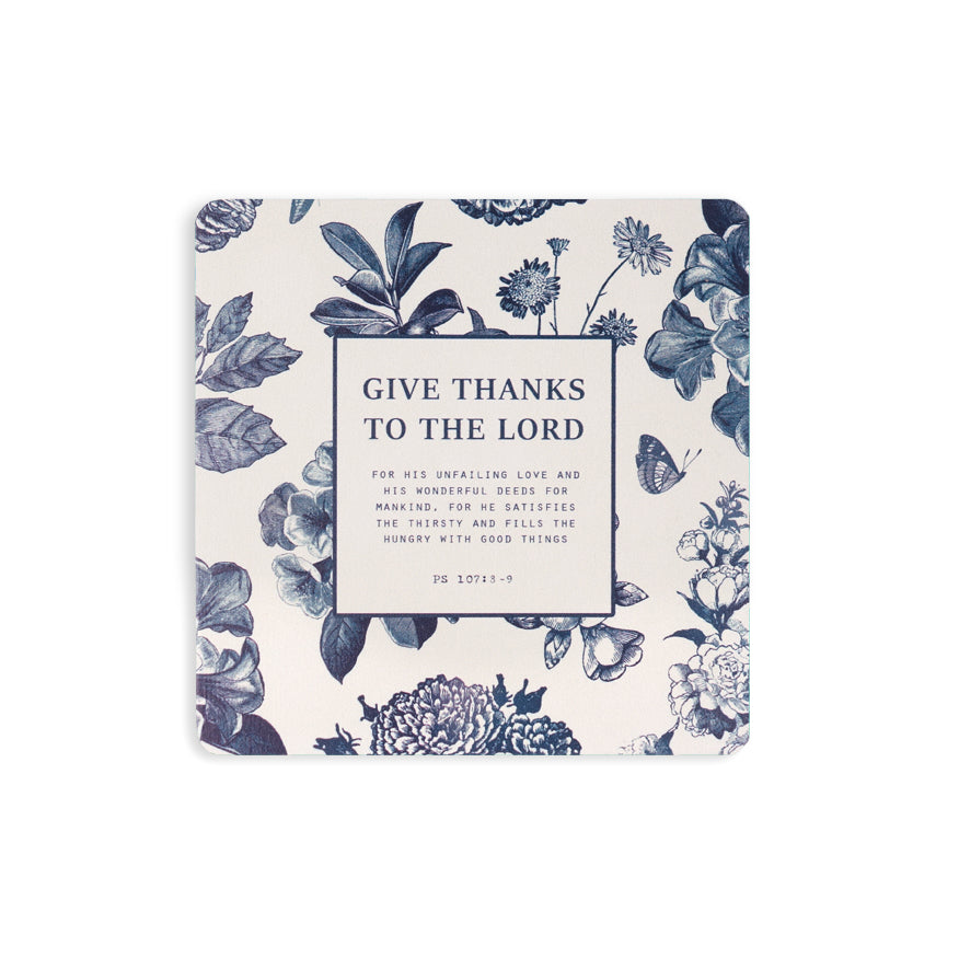 Give Thanks to the Lord {Coasters} - coasters by The Commandment Co, The Commandment Co , Singapore Christian gifts shop
