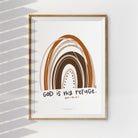 God Is My Refuge {Poster} - Posters by Illustrateivy, The Commandment Co , Singapore Christian gifts shop