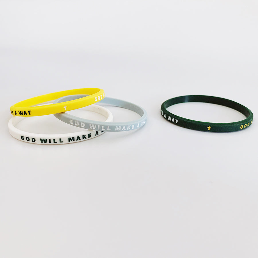 God will Make a Way {Rubber Wristband} - verse band by The Commandment Co, The Commandment Co , Singapore Christian gifts shop