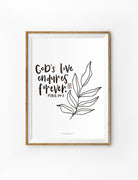 Gods Love Endures Forever {Poster} - Posters by Illustrateivy, The Commandment Co , Singapore Christian gifts shop
