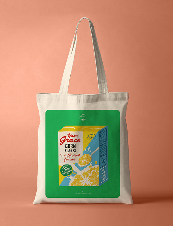 Grace Cereals {Tote Bag} - tote bag by The Commandment, The Commandment Co , Singapore Christian gifts shop