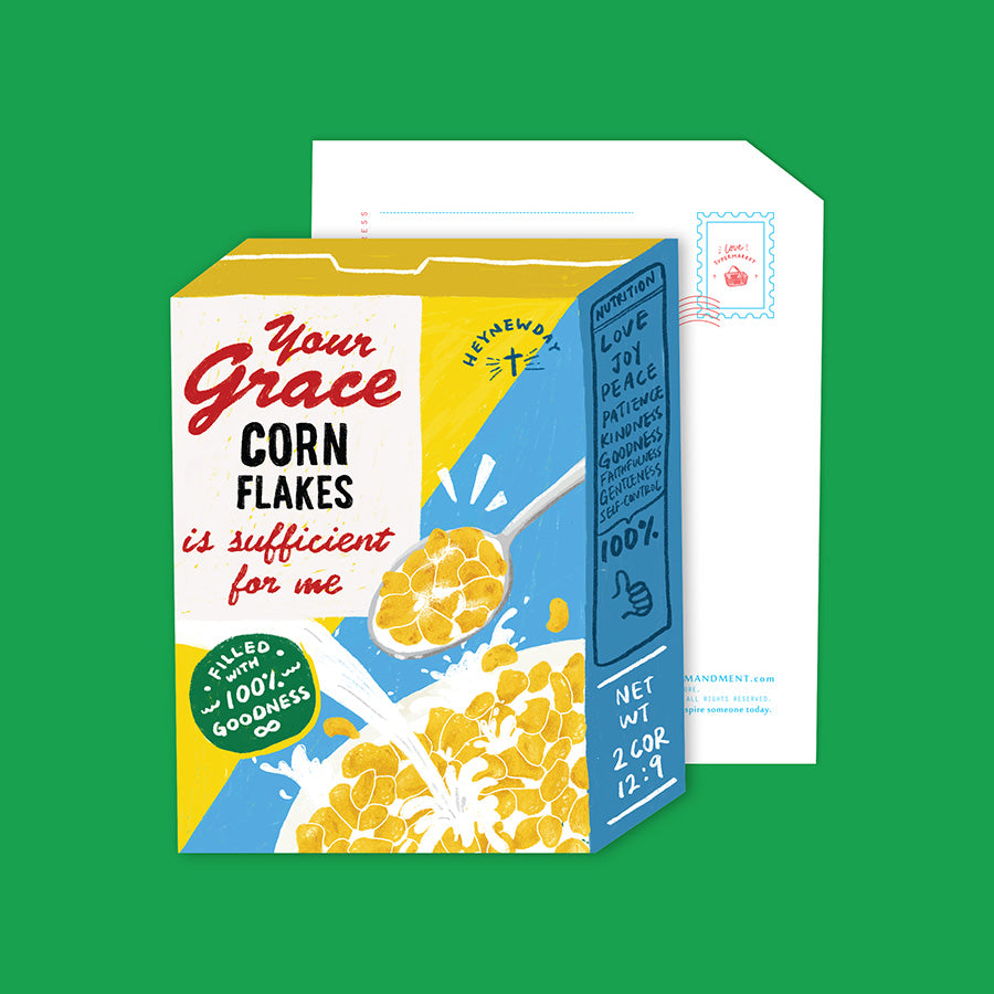Grace Cereals {LOVE SUPERMARKET Card} - Cards by The Commandment Co, The Commandment Co , Singapore Christian gifts shop