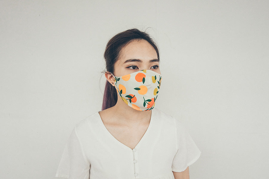 Lemon And Oranges - He Will Order His Angels {Face Mask} - Face Mask by The Commandment Co, The Commandment Co