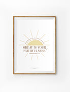 Great Is Your Faithfulness {Poster} - Posters by Designed With Delight, The Commandment Co , Singapore Christian gifts shop