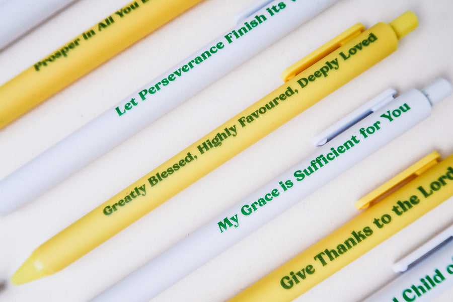 Scripture Pen {Ballpoint Pen} - Brass Pen by The Commandment, The Commandment Co , Singapore Christian gifts shop
