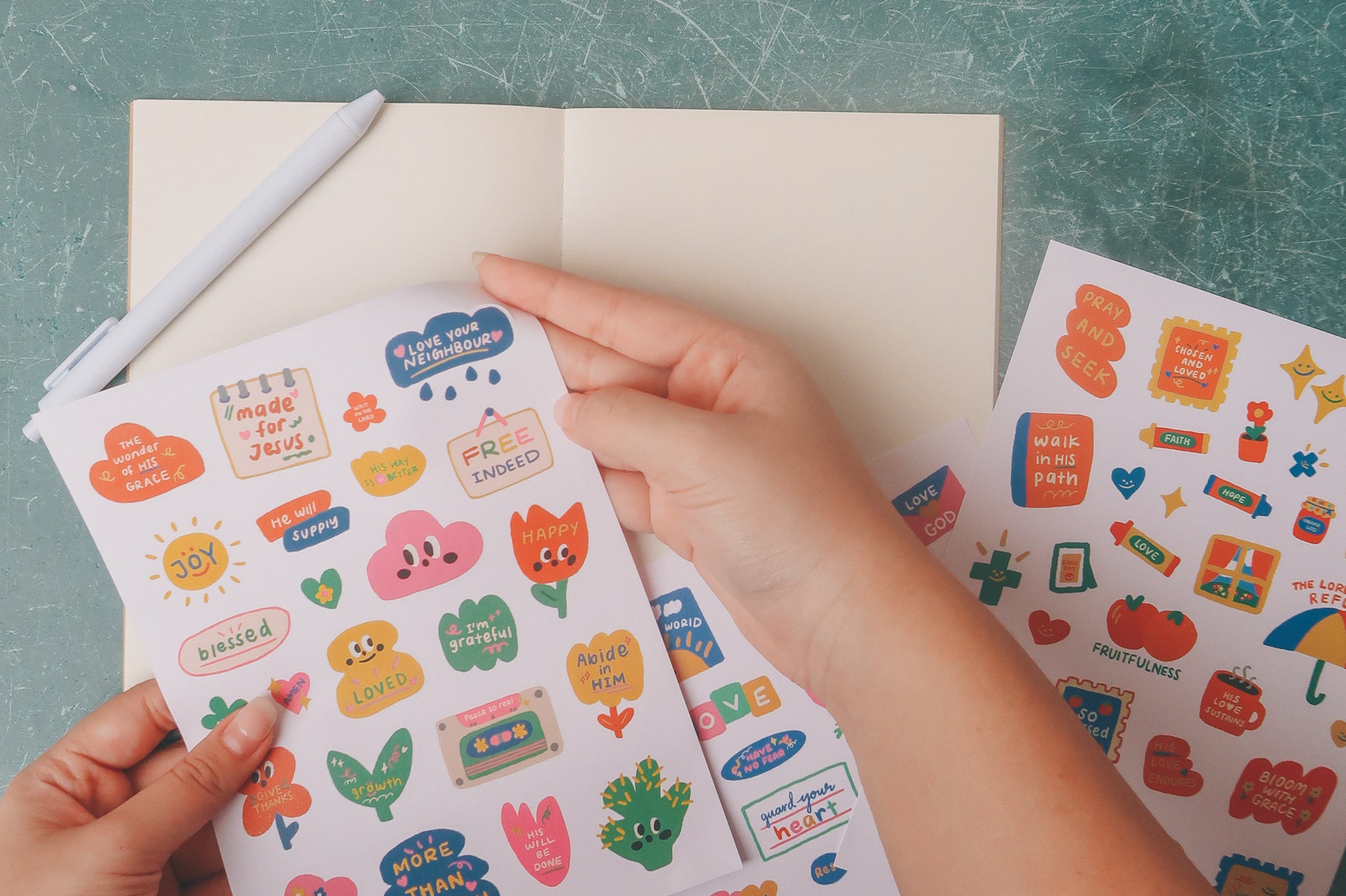 Growth | Journaling Sticker Sheet - Stickers by The Commandment Co , The Commandment Co , Singapore Christian gifts shop