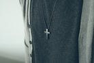 Gunmetal Cross Necklace product view