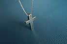 Gunmetal Cross Necklace by The Commandment Co