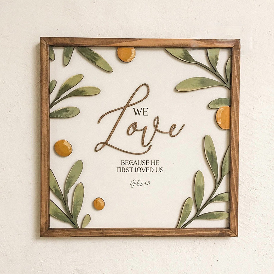 He First Loved Us {Wood Craft} - Wood Craft by BlessedBe, The Commandment Co , Singapore Christian gifts shop