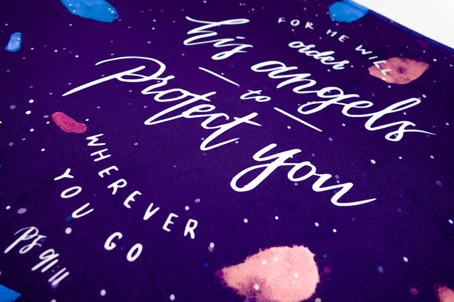 He will Order His Angels to Protect You {Door Mat} - door mat by The Commandment Co, The Commandment Co , Singapore Christian gifts shop