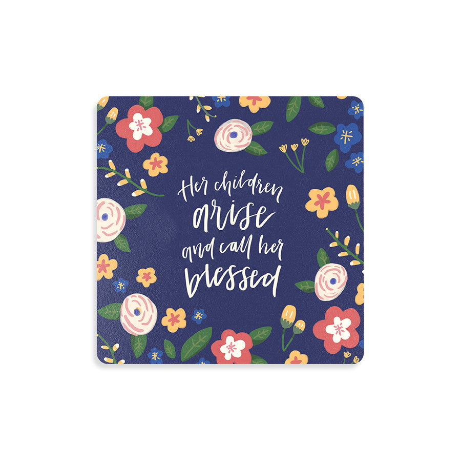 Her Children Arise and Call Her Blessed {Coasters} - coasters by The Commandment Co, The Commandment Co , Singapore Christian gifts shop
