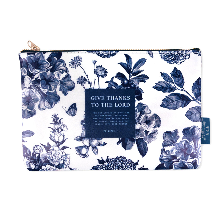 Give Thanks {Pouch} - Pouch by Hey New Day, The Commandment Co , Singapore Christian gifts shop