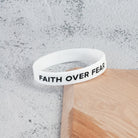 Faith over Fear {Rubber Wristband} - verse band by The Commandment Co, The Commandment Co , Singapore Christian gifts shop
