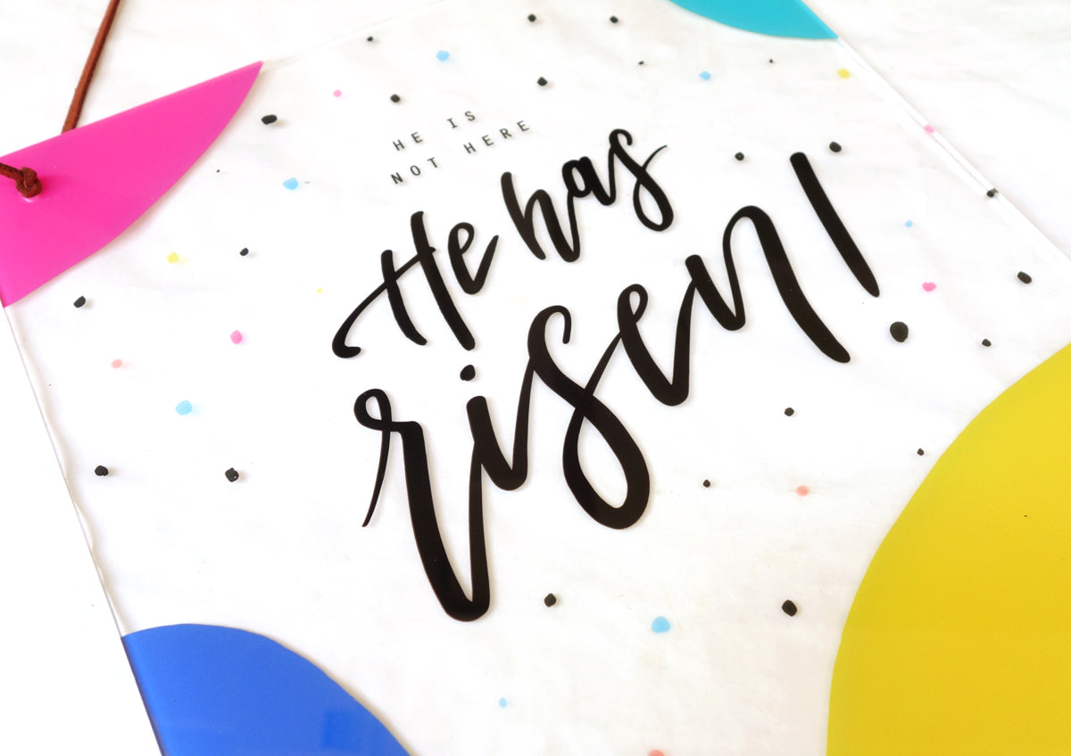 He Has Risen {Banner} - by The Commandment Co, The Commandment Co