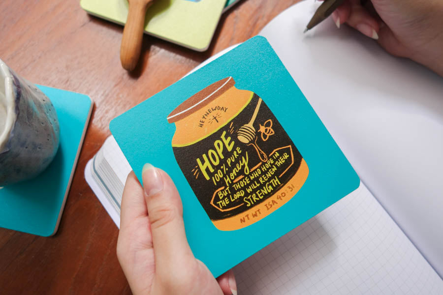 Hope Honey | Coasters {LOVE SUPERMARKET} - coasters by The Commandment Co, The Commandment Co , Singapore Christian gifts shop