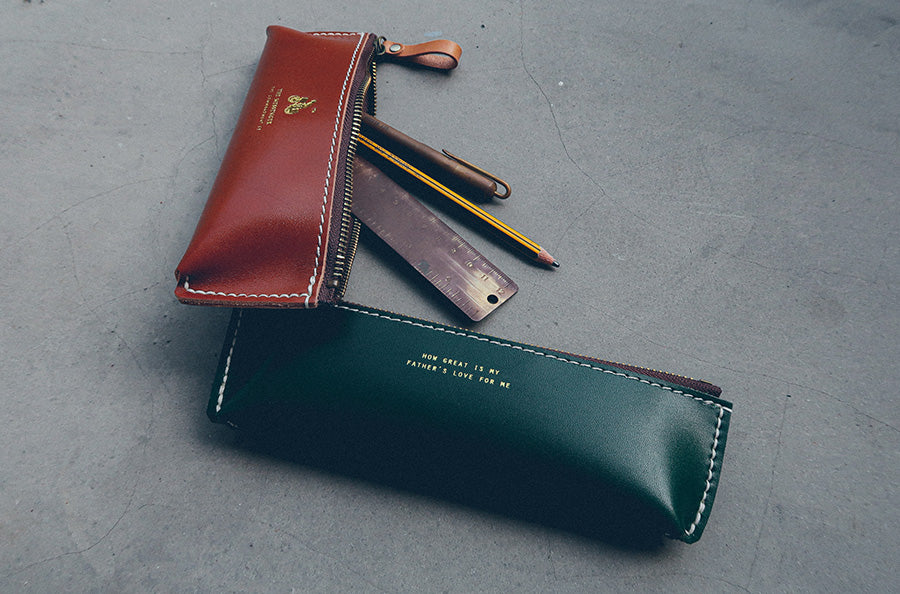 Leather Pencil Case - Accessories by The Messenger by TCCO, The Commandment Co , Singapore Christian gifts shop
