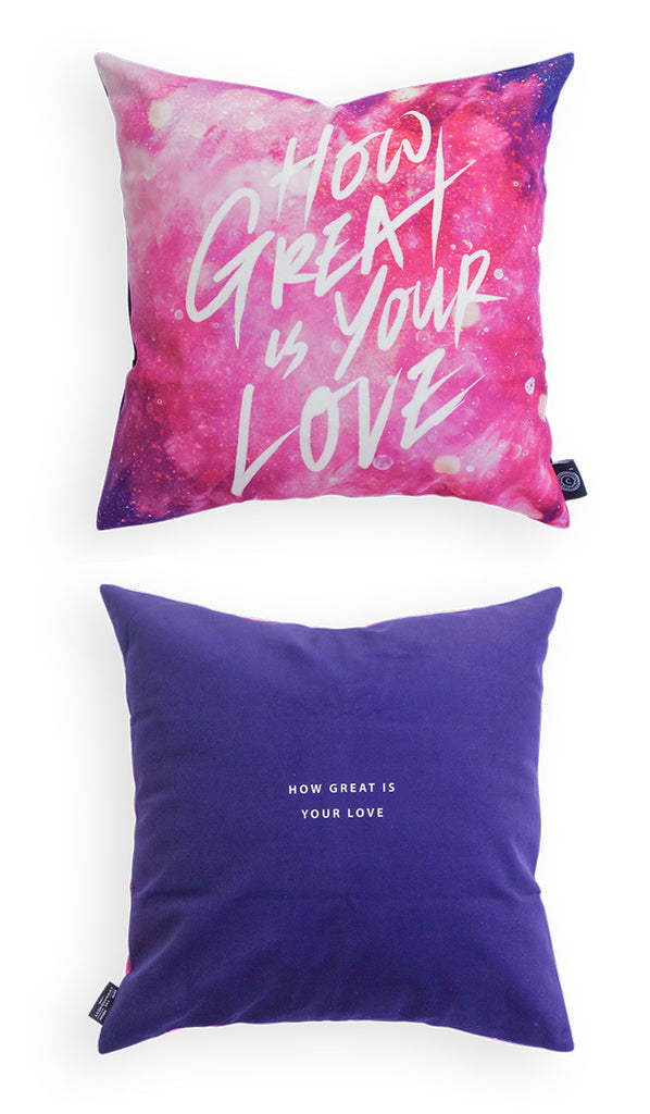 How Great is Your Love {Cushion Cover} - Cushion Covers by The Commandment, The Commandment Co , Singapore Christian gifts shop