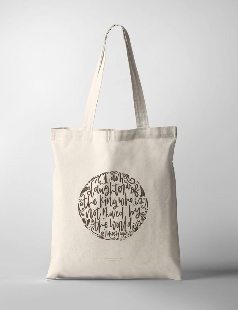 I am Daughter of The King {Tote Bag} - tote bag by Illustrateivy, The Commandment Co , Singapore Christian gifts shop