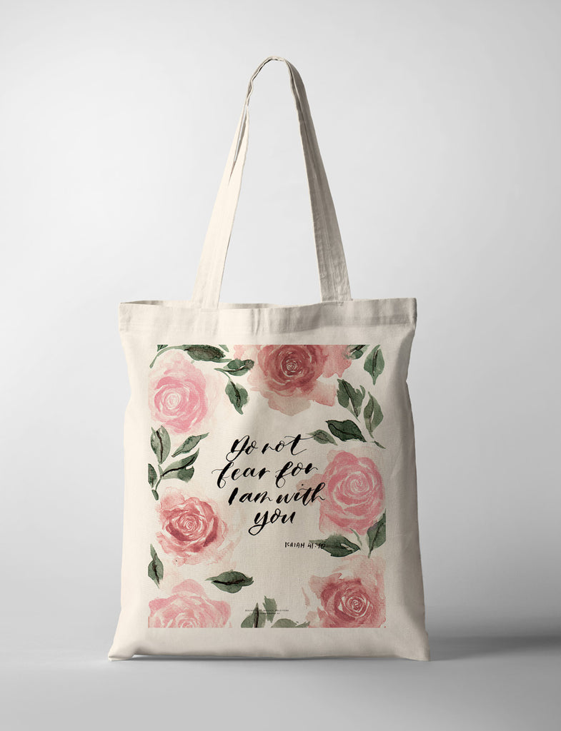 I Am With You {Tote Bag} - tote bag by QLetters, The Commandment Co , Singapore Christian gifts shop