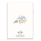 Back view of the I Can Do All Things Through Christ A6 Christian notebook.