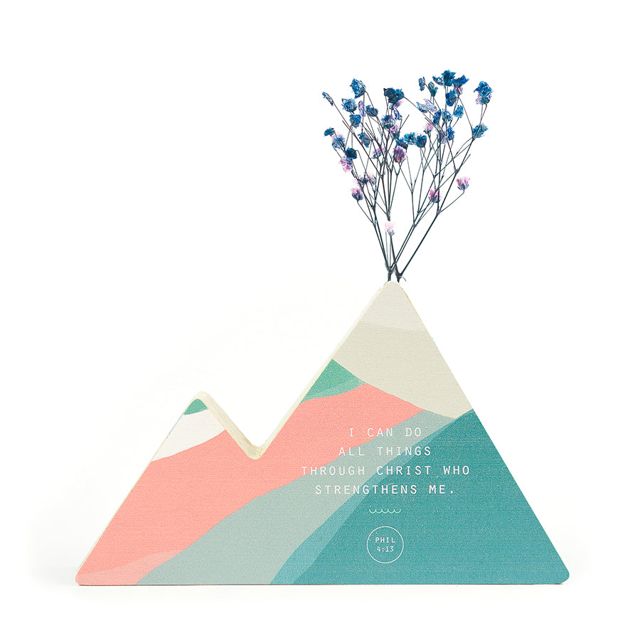 I Can Do All Things Through Christ {Mountain Vase} - by The Commandment Co, The Commandment Co , Singapore Christian gifts shop
