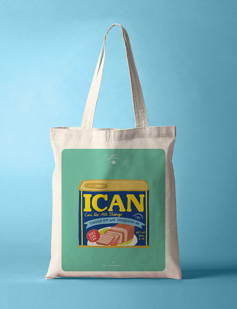 I Can Luncheon Meat {Tote Bag} - tote bag by The Commandment, The Commandment Co , Singapore Christian gifts shop