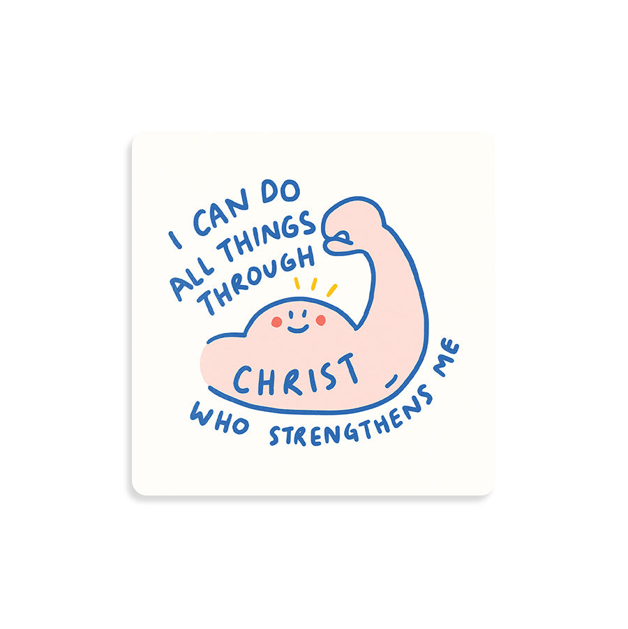 I Can Do All Things Through Christ {Coasters} - coasters by The Commandment Co, The Commandment Co , Singapore Christian gifts shop