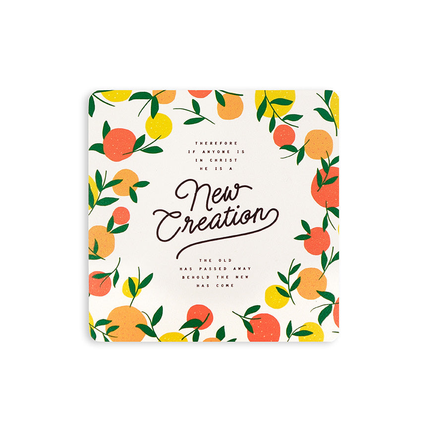 New Creation {Coasters} - coasters by The Commandment Co, The Commandment Co , Singapore Christian gifts shop