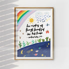 In His Time Ecclesiastes 3:11 Christian poster by Deep Grace Inspo, additional product view.