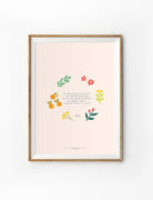 kawaii christian wall art poster that says "In your relationships with one another, have the same mindset as Christ Jesus"