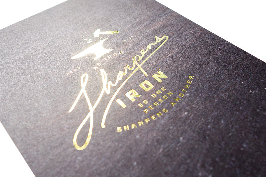 Iron Sharpens Iron {Card} - Cards by The Commandment, The Commandment Co