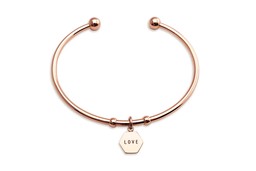 Hexagon Shaped Pendant {Bracelet} - Bracelets {by J&Co Foundry} by J&Co Foundry, The Commandment Co , Singapore Christian gifts shop