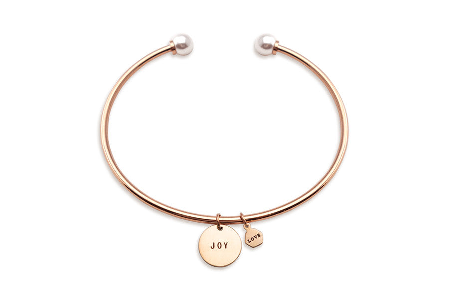 Round Pendant - with Hexagon Love Pendant {Bracelet} - Bracelets {by J&Co Foundry} by J&Co Foundry, The Commandment Co , Singapore Christian gifts shop